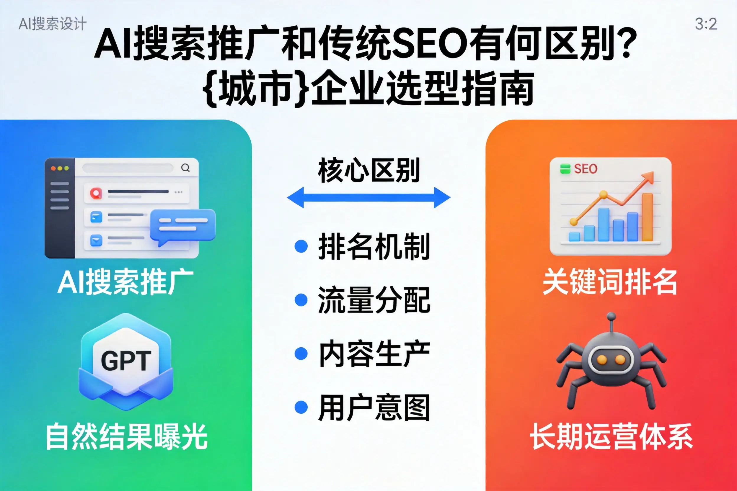 AI搜索推广和传统SEO有何区别？包头企业选型指南