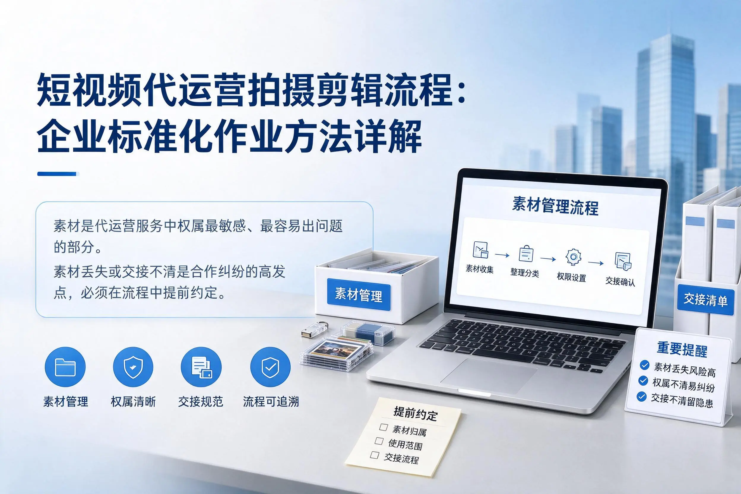 短视频代运营拍摄剪辑流程：包头企业标准化作业方法详解