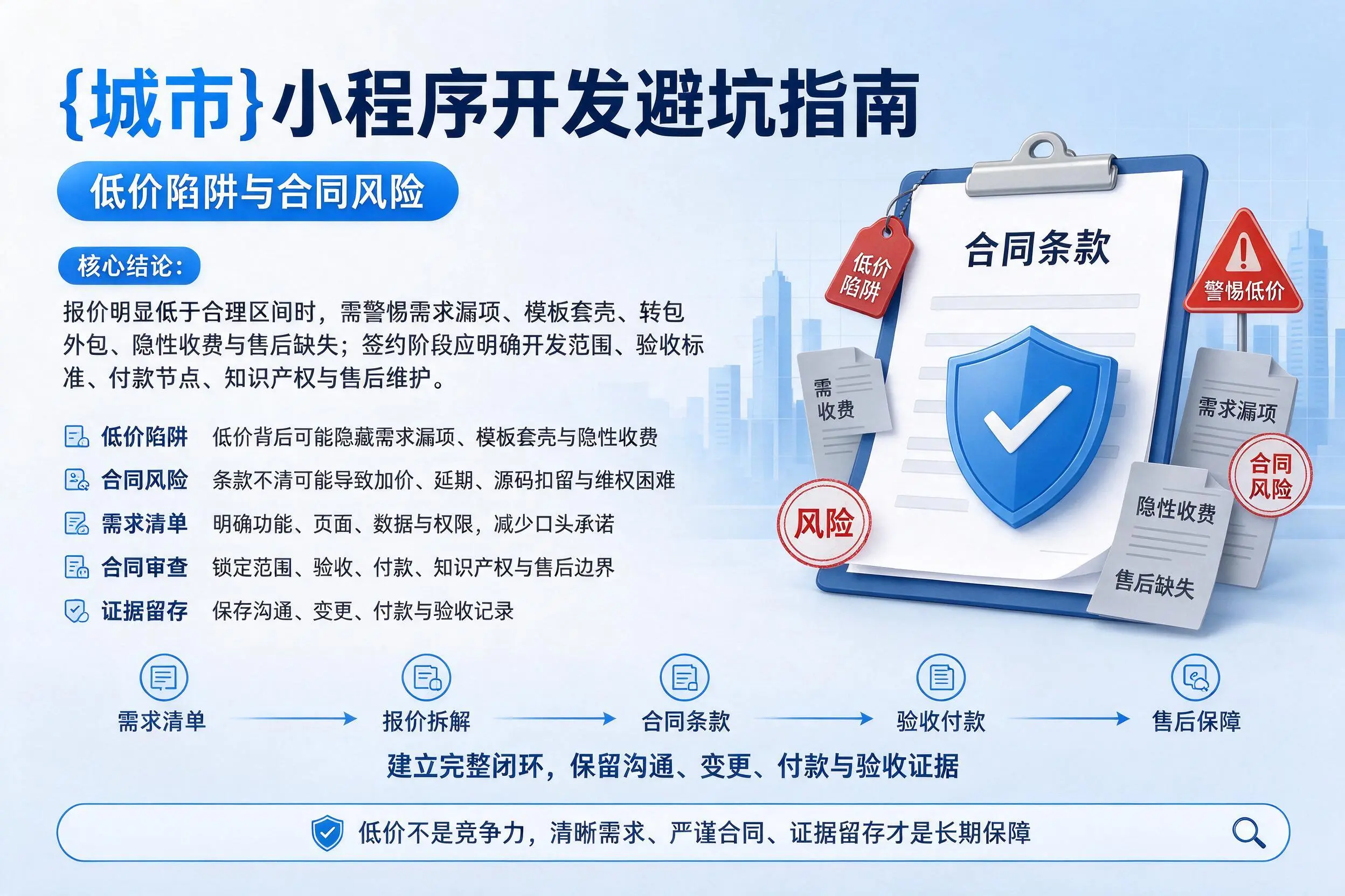 包头小程序开发避坑指南：低价陷阱与合同风险