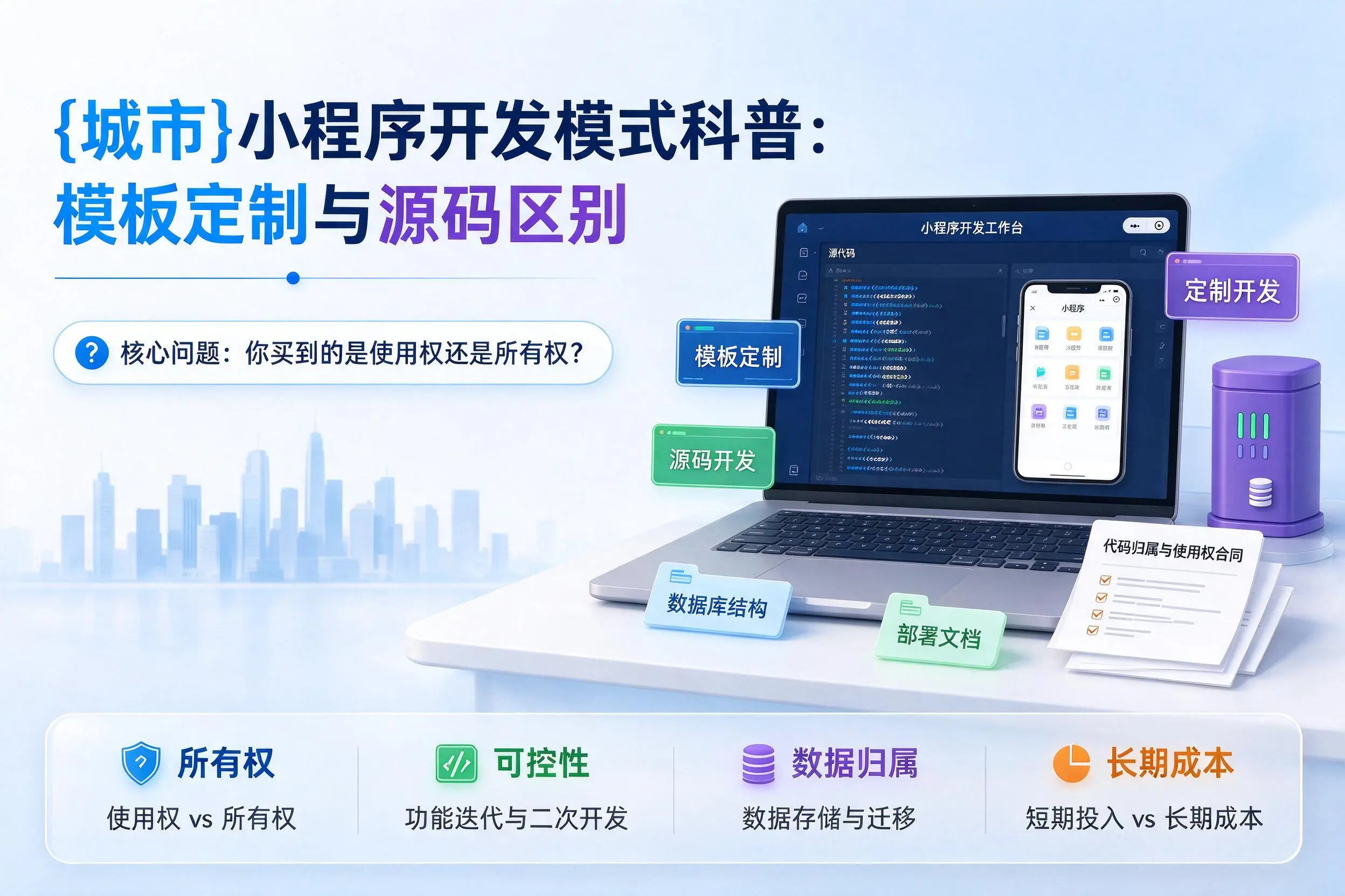 包头小程序开发模式科普：模板定制与源码区别