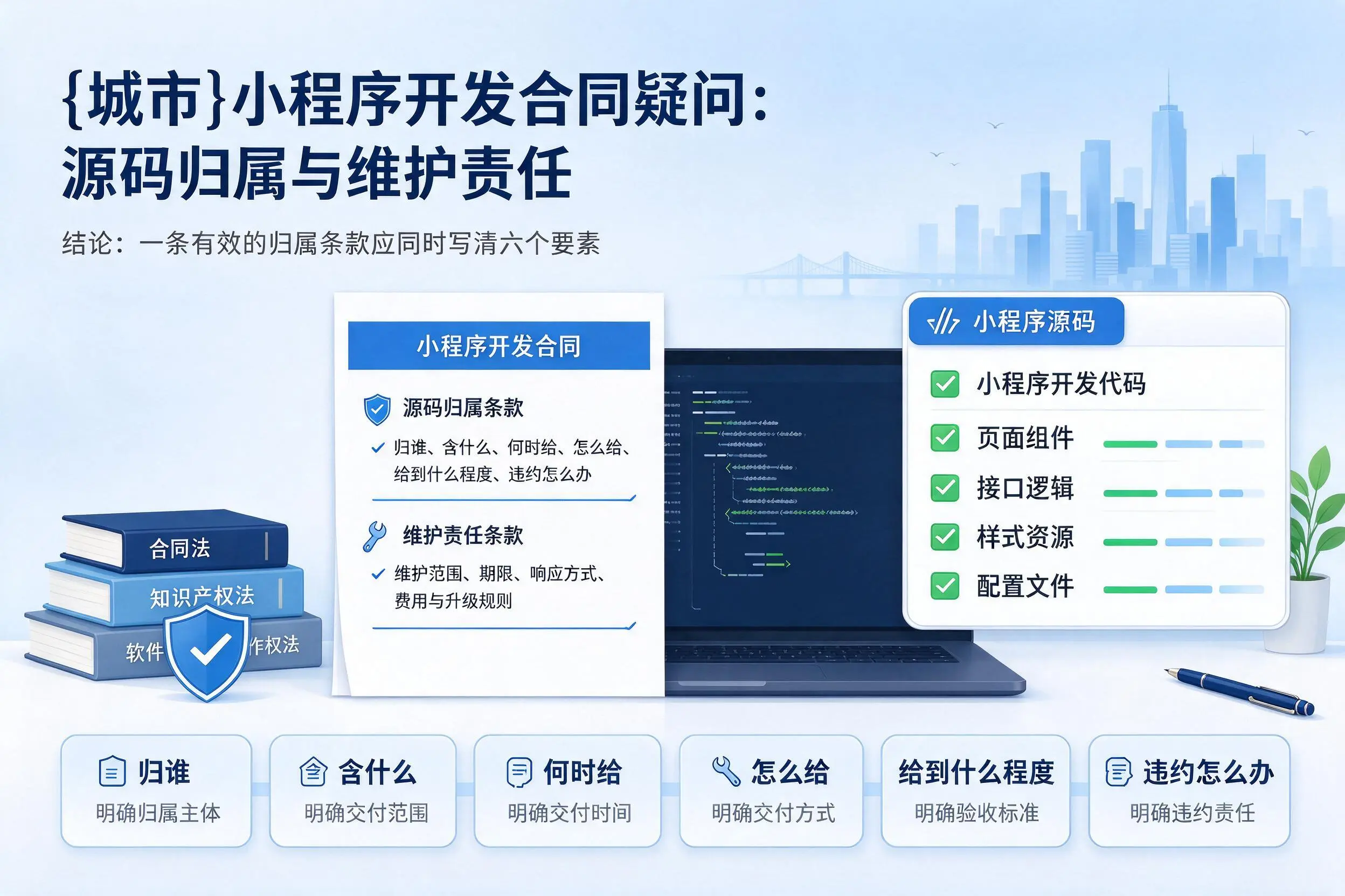 包头小程序开发合同疑问:源码归属与维护责任