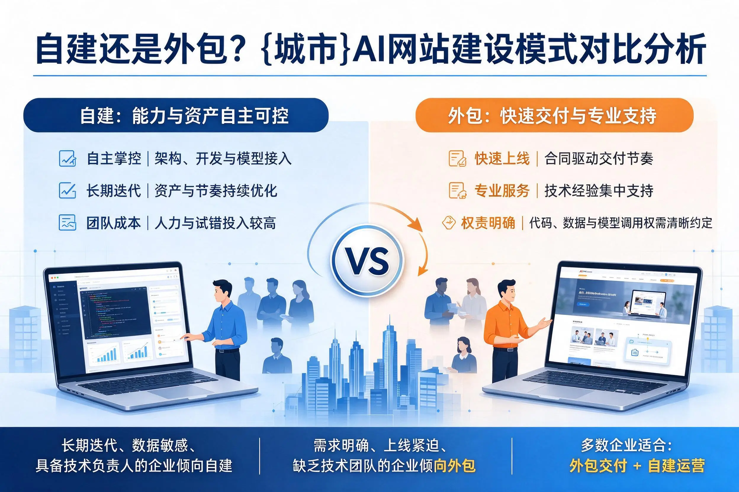自建还是外包？包头AI网站建设模式对比分析